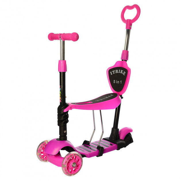 

Самокат 5в1 iTrike Maxi JR 3-026-K (pink)