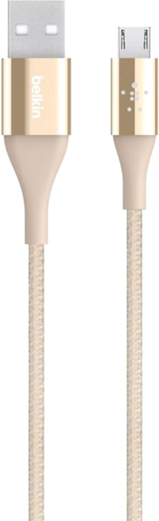 

Кабель Belkin DuraTek Mixit USB-A - MicroUSB 2.4A 1.2 м Gold (F2CU051BT04-GLD)