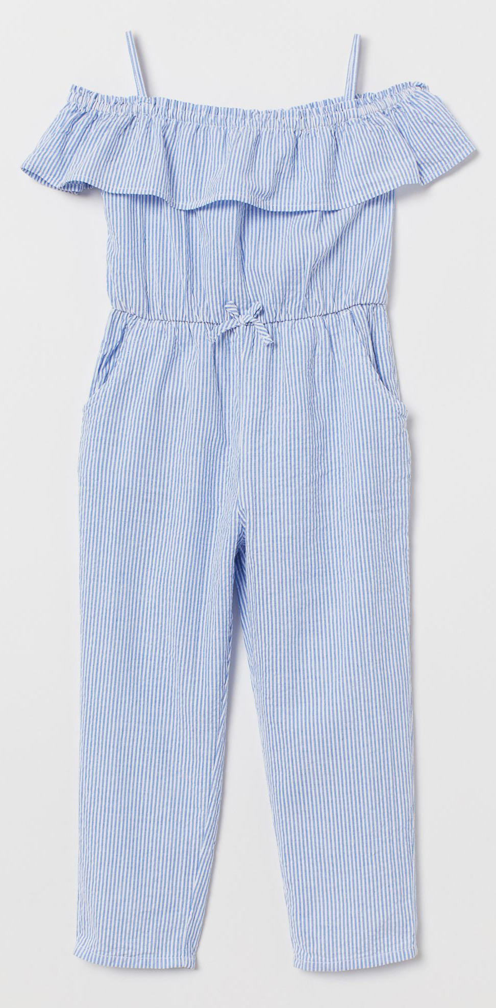 

Комбинезон H&M 2602-7105669 140 см Голубой белая полоска (hm07370685020)