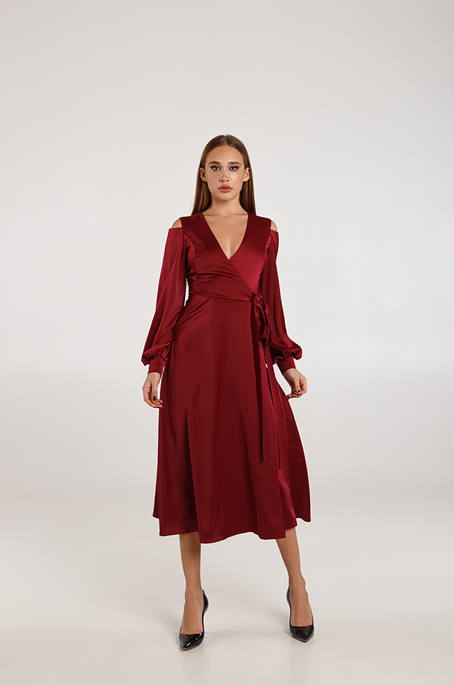 

Вечернее платье LIpar миди  Бордо 3341/4, Вечернее платье LIpar миди 44 Бордо 3341/4