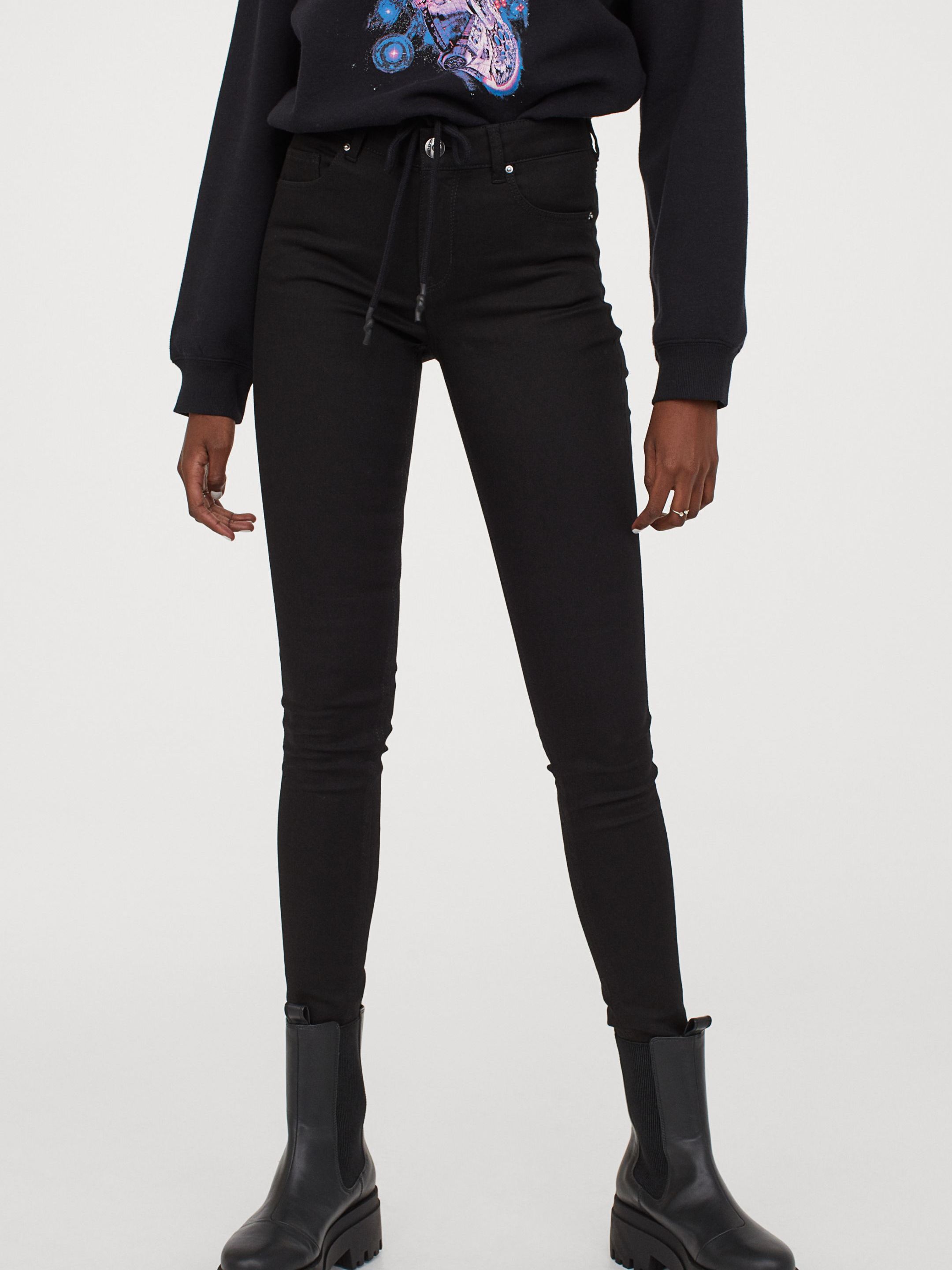 

Джинсы H&M 0554450- 42 Черные