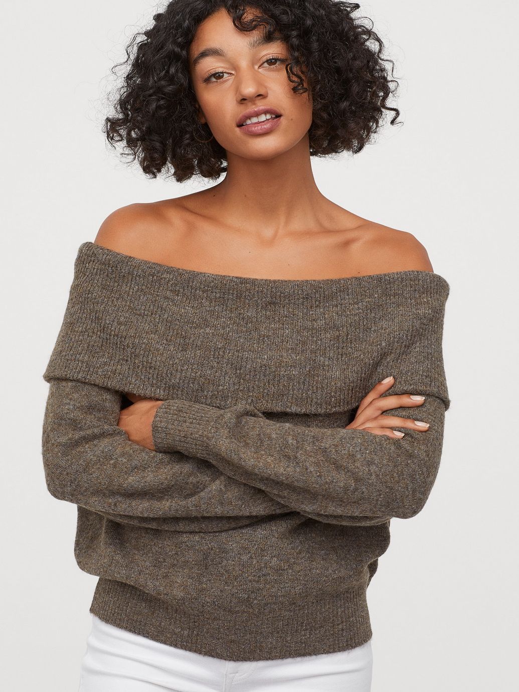 

Свитер H&M 0662888-0 L Коричневый