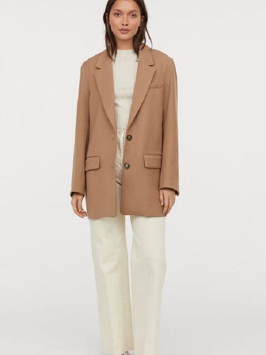 

Пальто H&M 0700515-9 XS Бежевое
