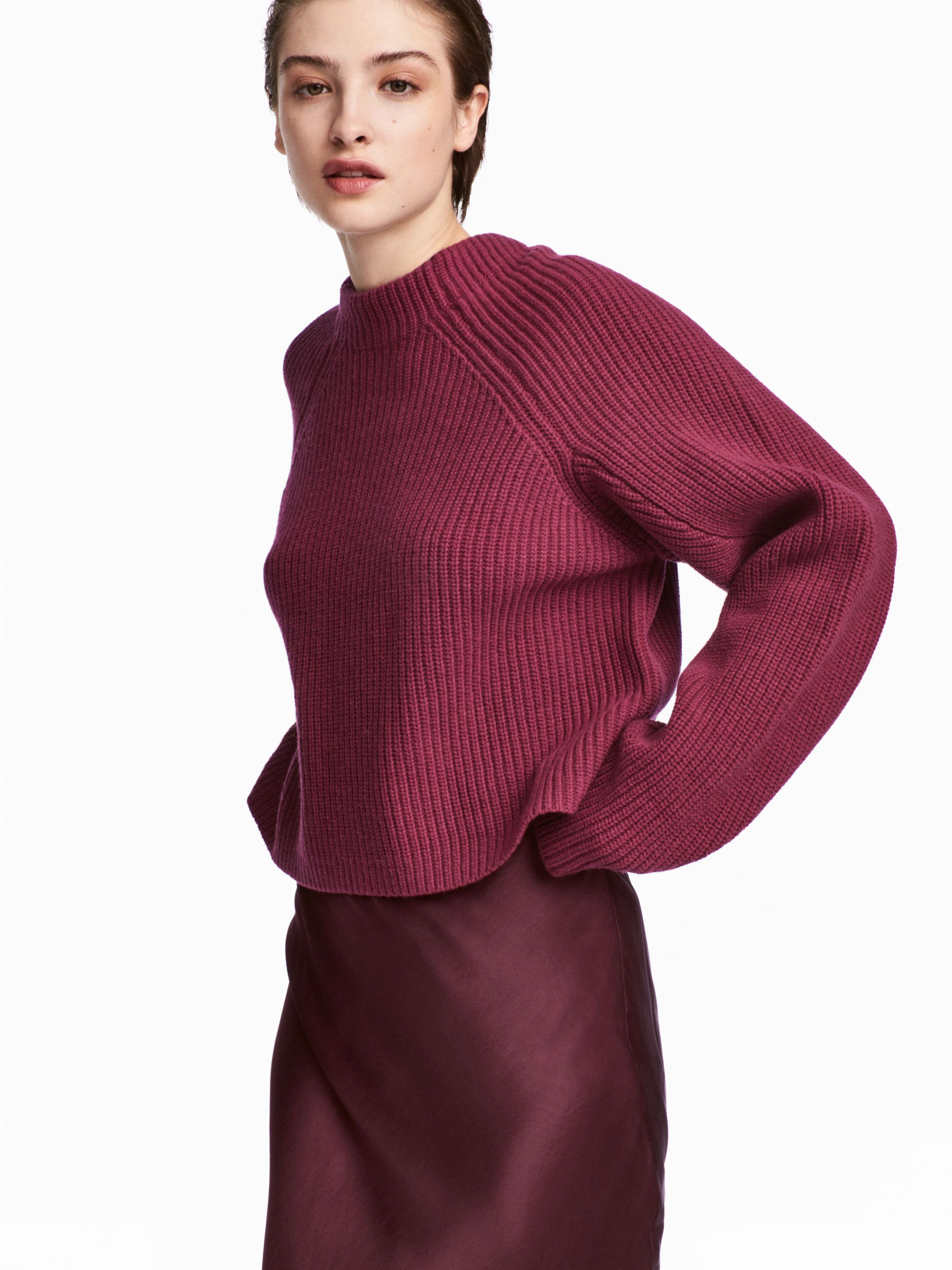 

Свитер H&M 0544914-6 44 Бордовый