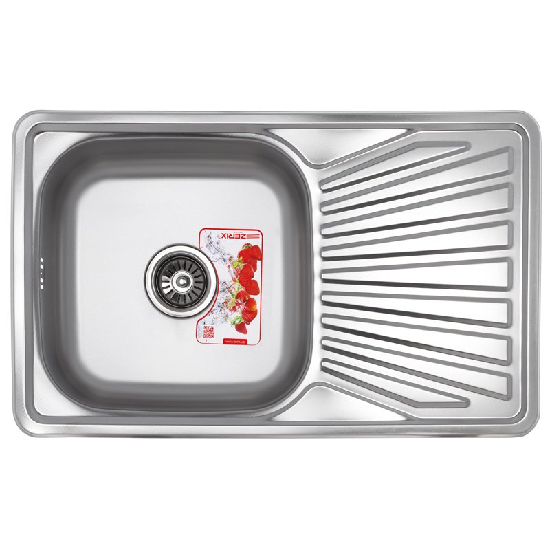 

Мойка кухонная ZERIX Z7848-08-180E (satin) (ZX1604)