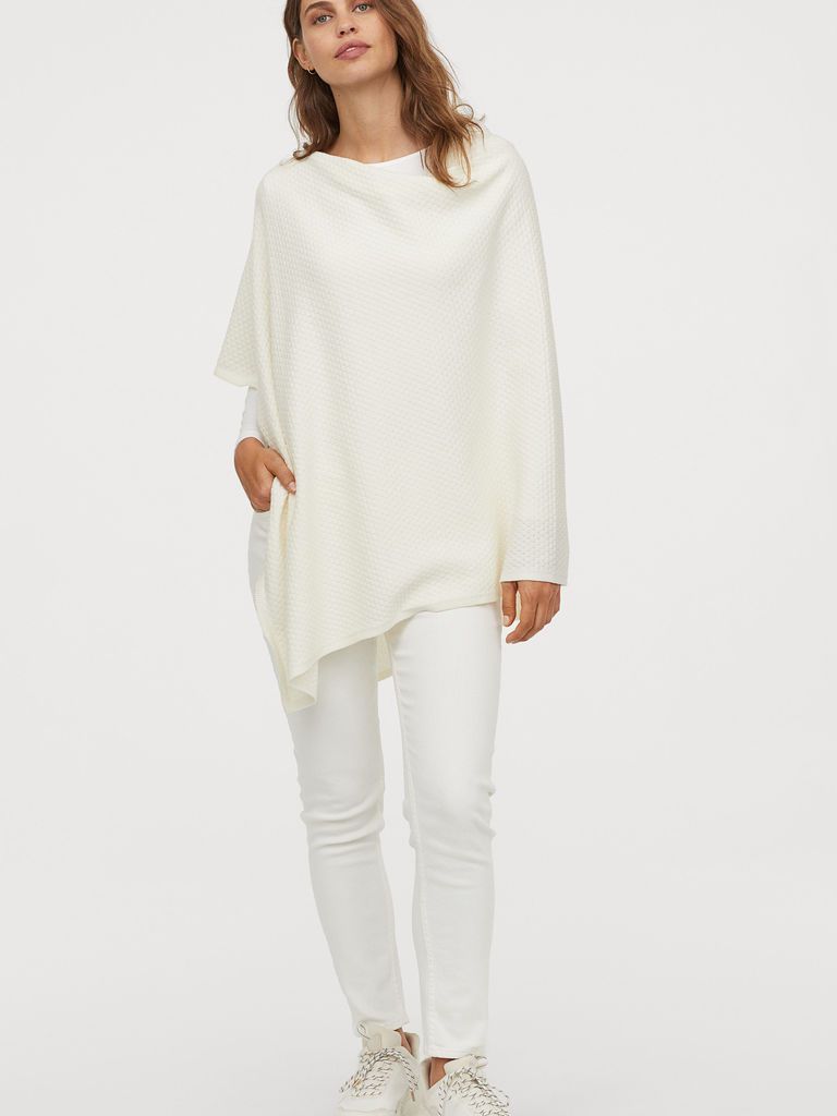 

Пончо H&M 0695266-8 S-M Молочное