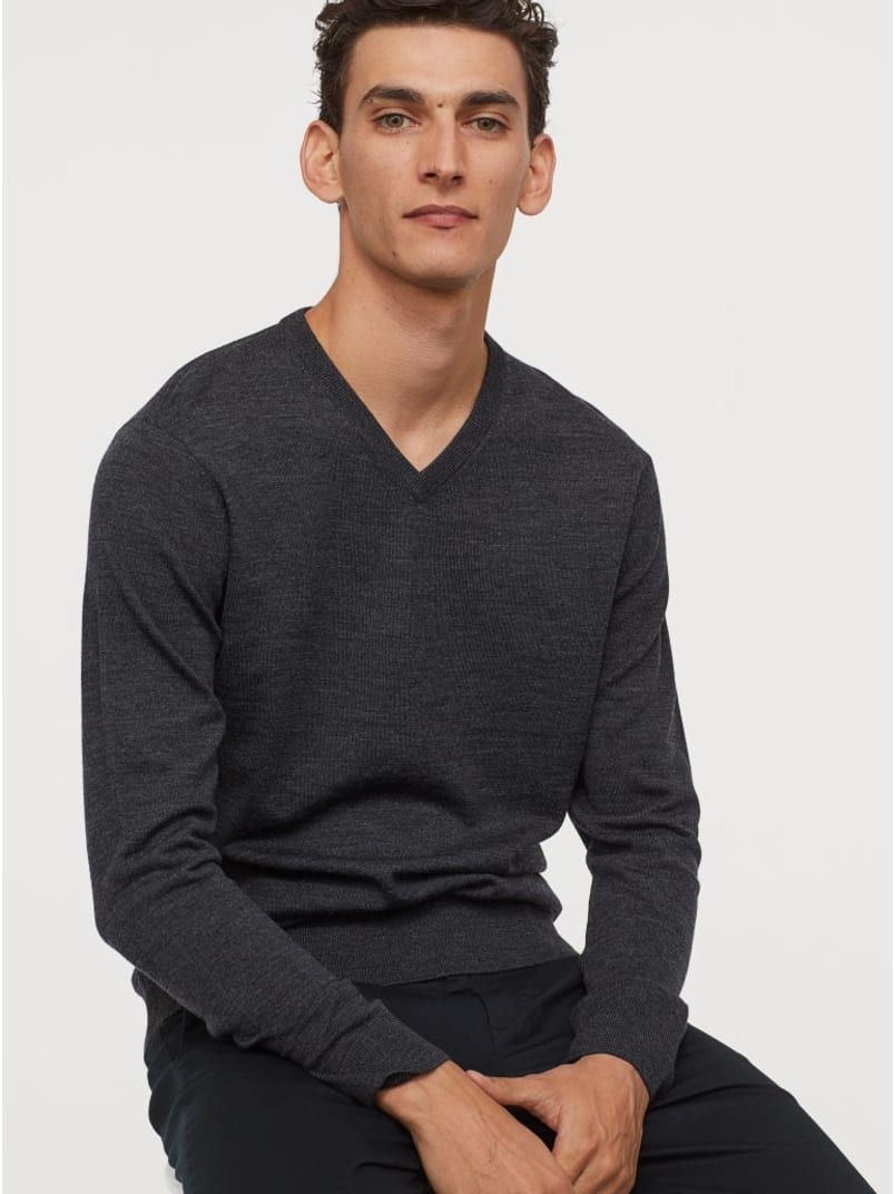

Пуловер H&M 3784474 XL Темно-серый