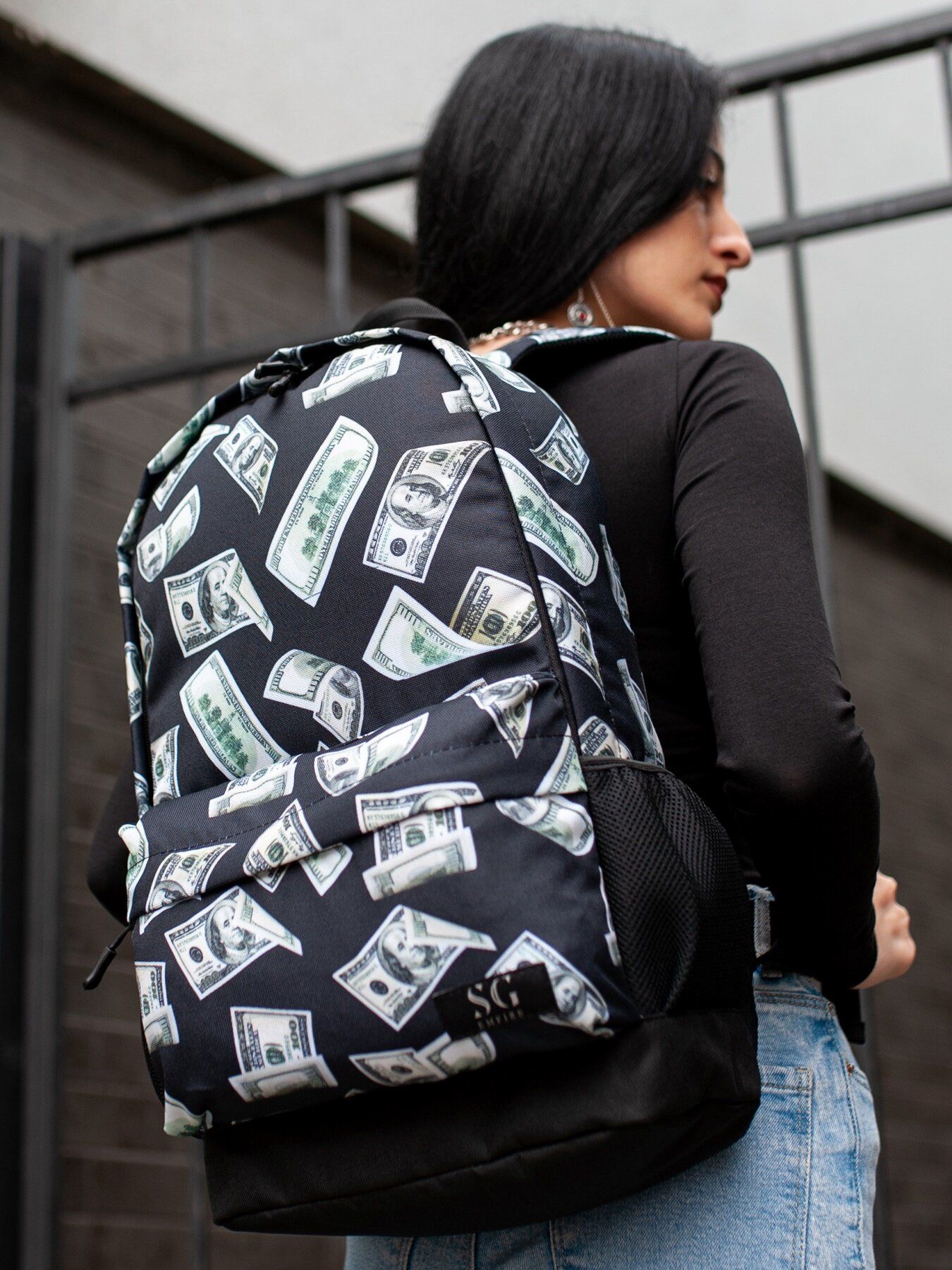 

Рюкзак SG Empire Town style доллары черный RKTS04139