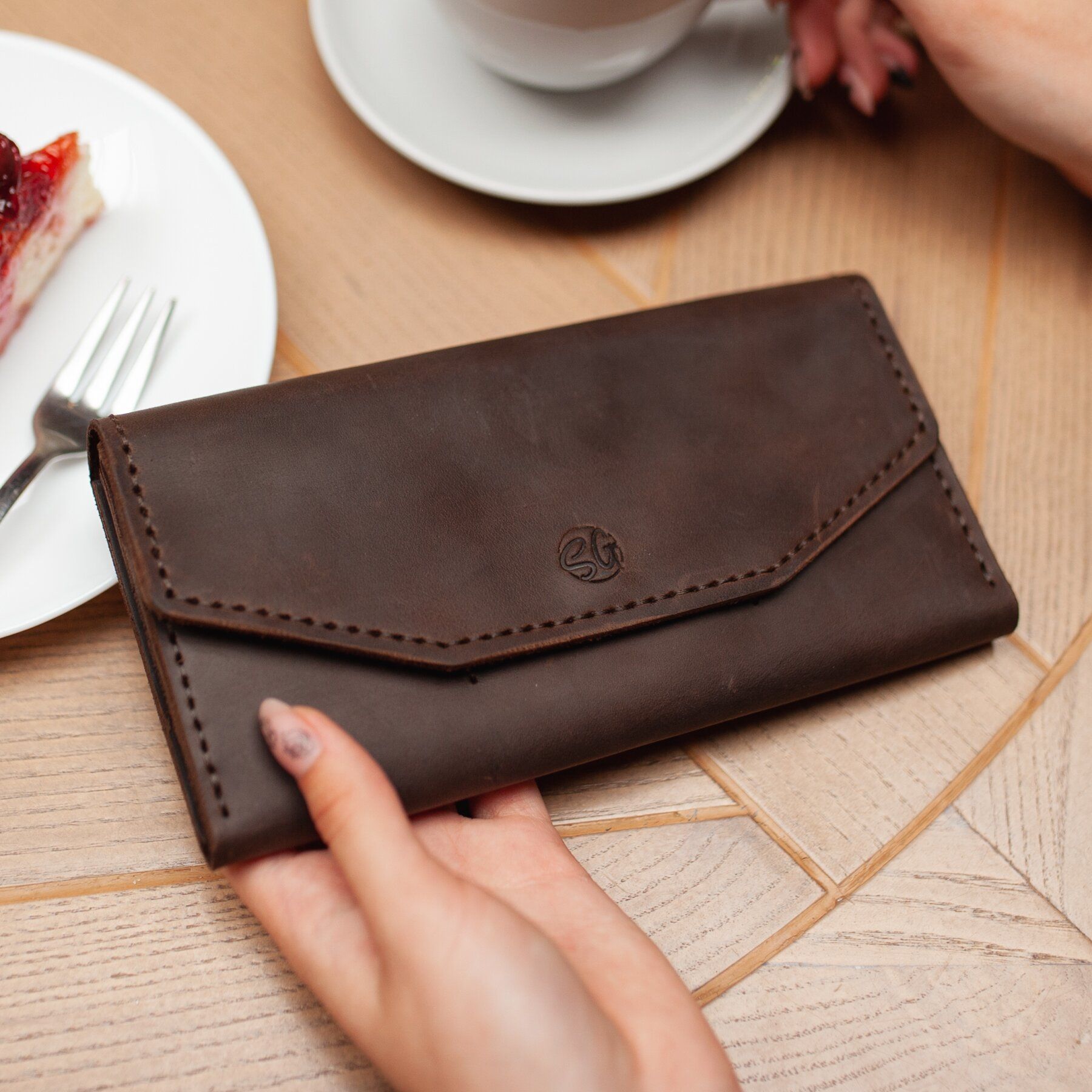 

Клатч-портмоне SG Empire Classic коричневый KPCL03122