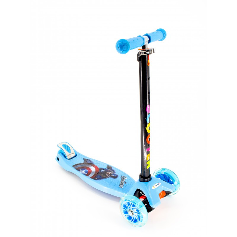 

Детский трехколесный самокат Scooter Maxi Active My Go 036 черно-синий