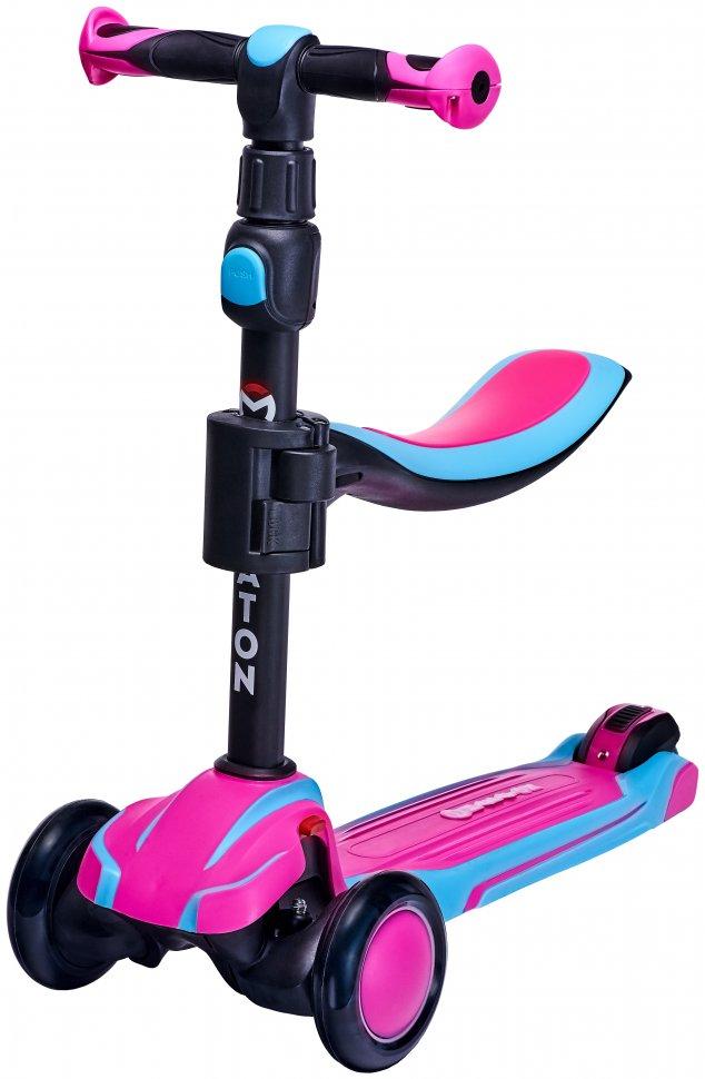

Детский трехколесный самокат с сиденьем Maraton Scooter Flex My Go 2024 Pink-Blue