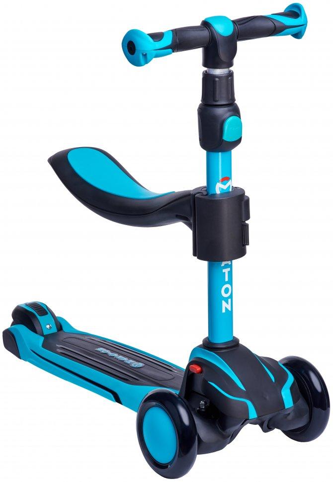 

Детский трехколесный самокат с сиденьем Maraton Scooter Flex My Go 2024 Blue-Black