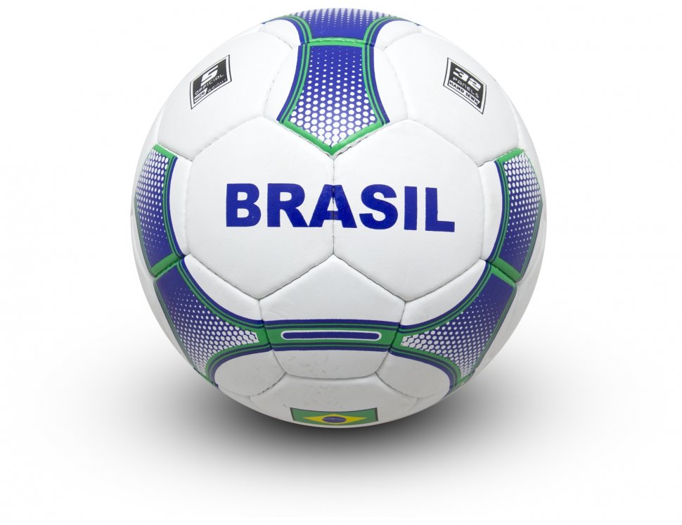 

Мяч футбольный Maraton Brazil №5 белый синий 2021