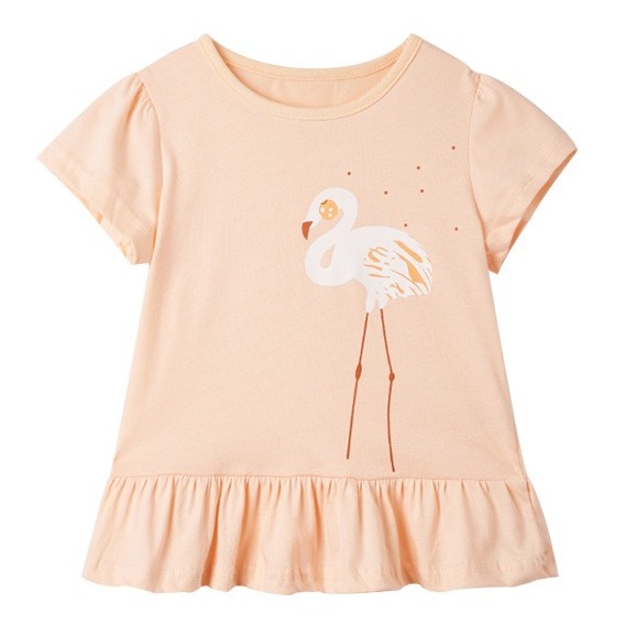 

Футболка для девочки White flamingo Malwee (90) Персиковый