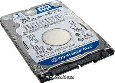 

Жесткий диск (HDD) Western Digital Scorpio Blue 500GB 8Mb 5400rpm (WD5000LPVX)