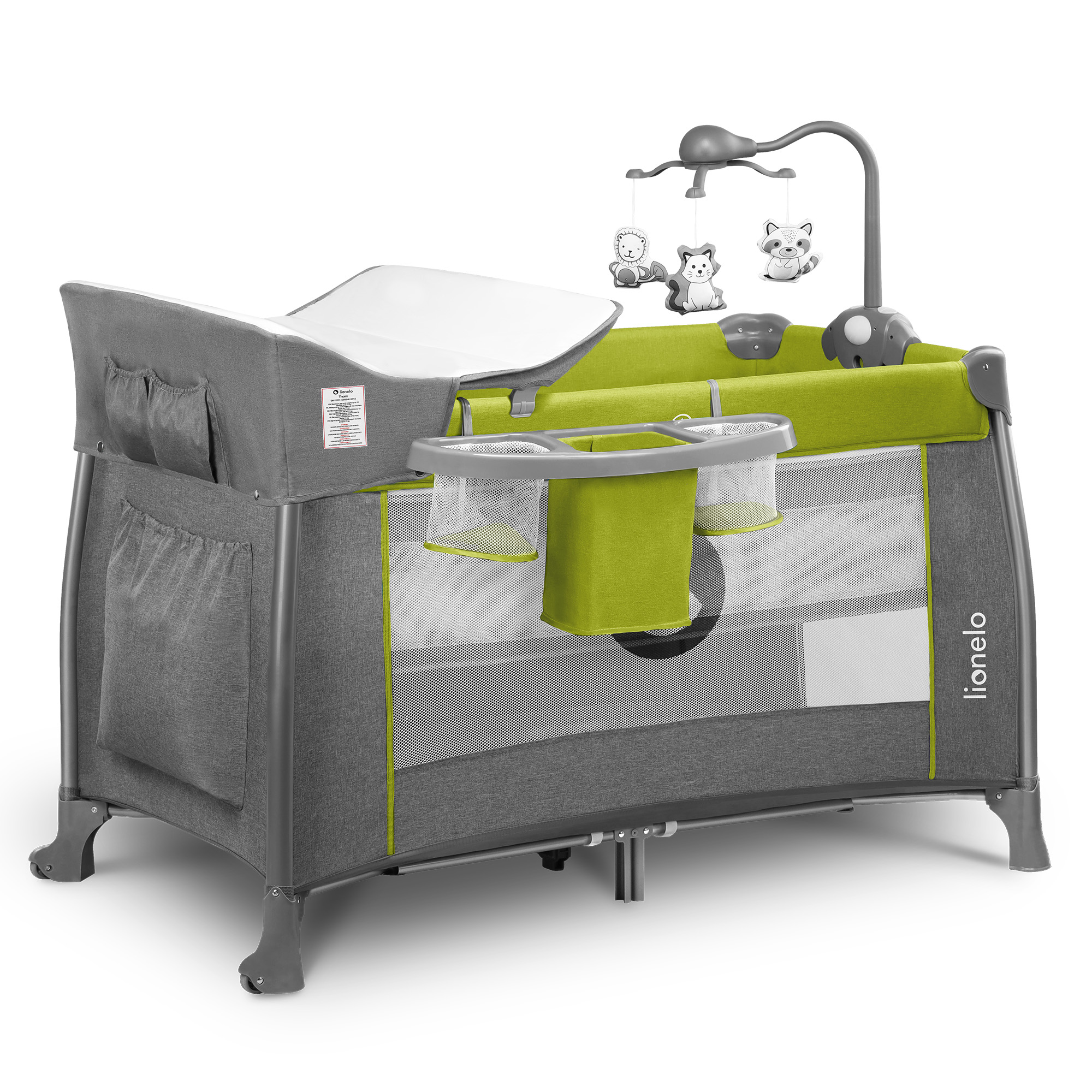 

Манеж-кроватка Lemon Green Thomi Lionelo LZ84306