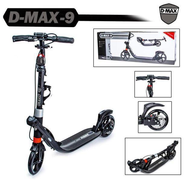 

Двухколесный складной самокат с дисковым тормозом Scale Sport D-MAX-9 Черный