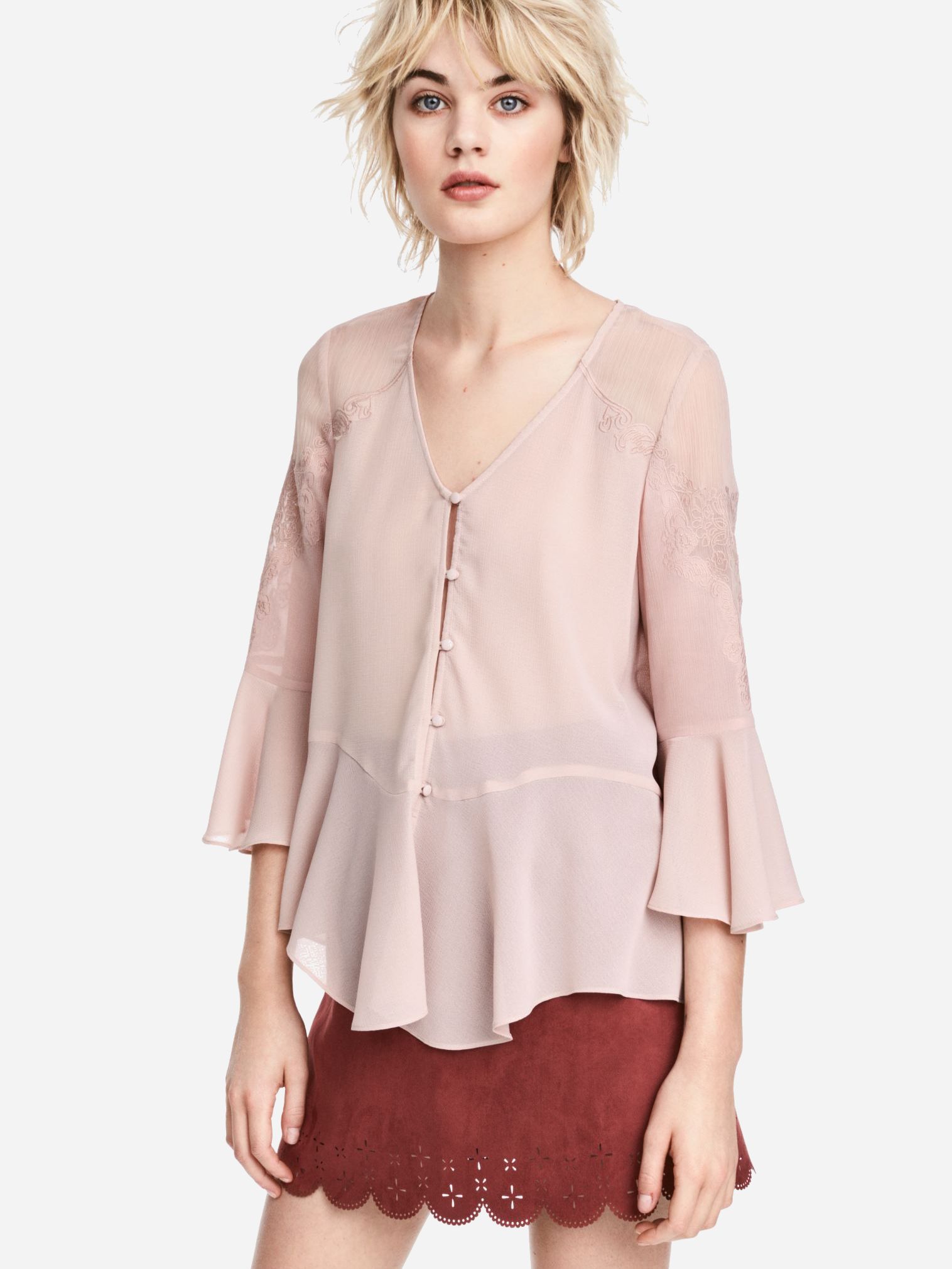 

Блузка H&M KK4714566 32 Розовая