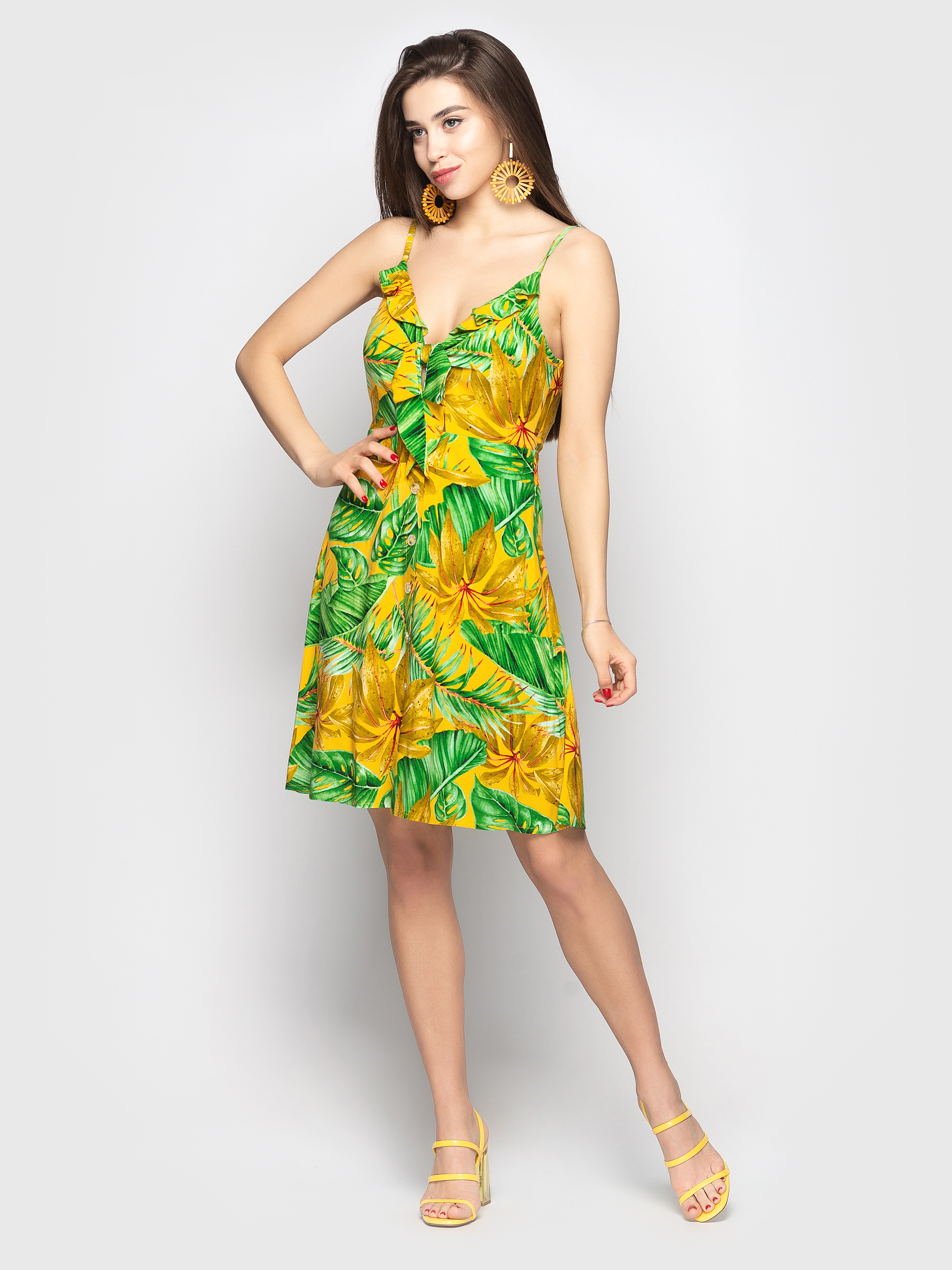 

Сарафан Dalia Желтый принт/ На желтом фоне Монстера, размер: 44