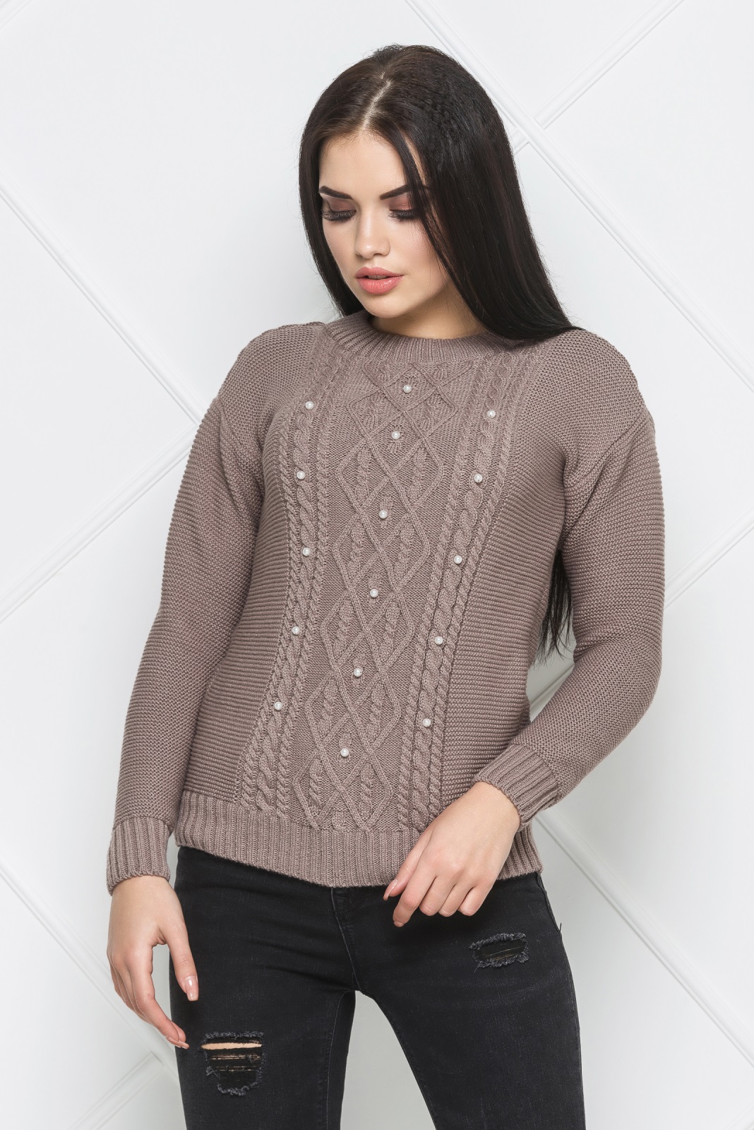 

Свитер Jemchugsweater-1 кофе, размер: 42-46