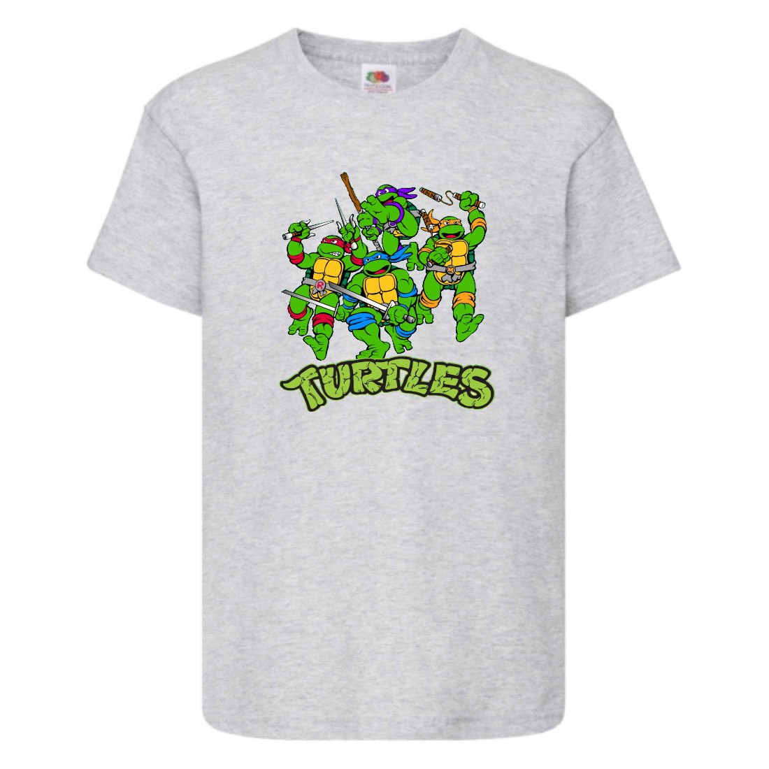 

Футболка детская Черепашки Ниндзя 006 (Ninja Turtles) серая (NTS gry 006) 104 см