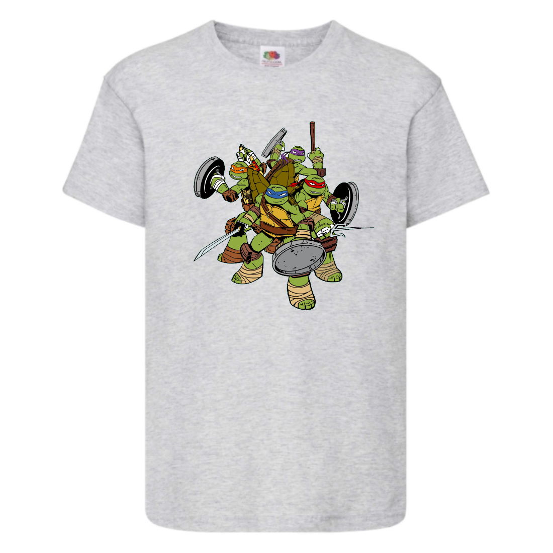 

Футболка детская Черепашки Ниндзя 003 (Ninja Turtles) серая (NTS gry 003) 104 см