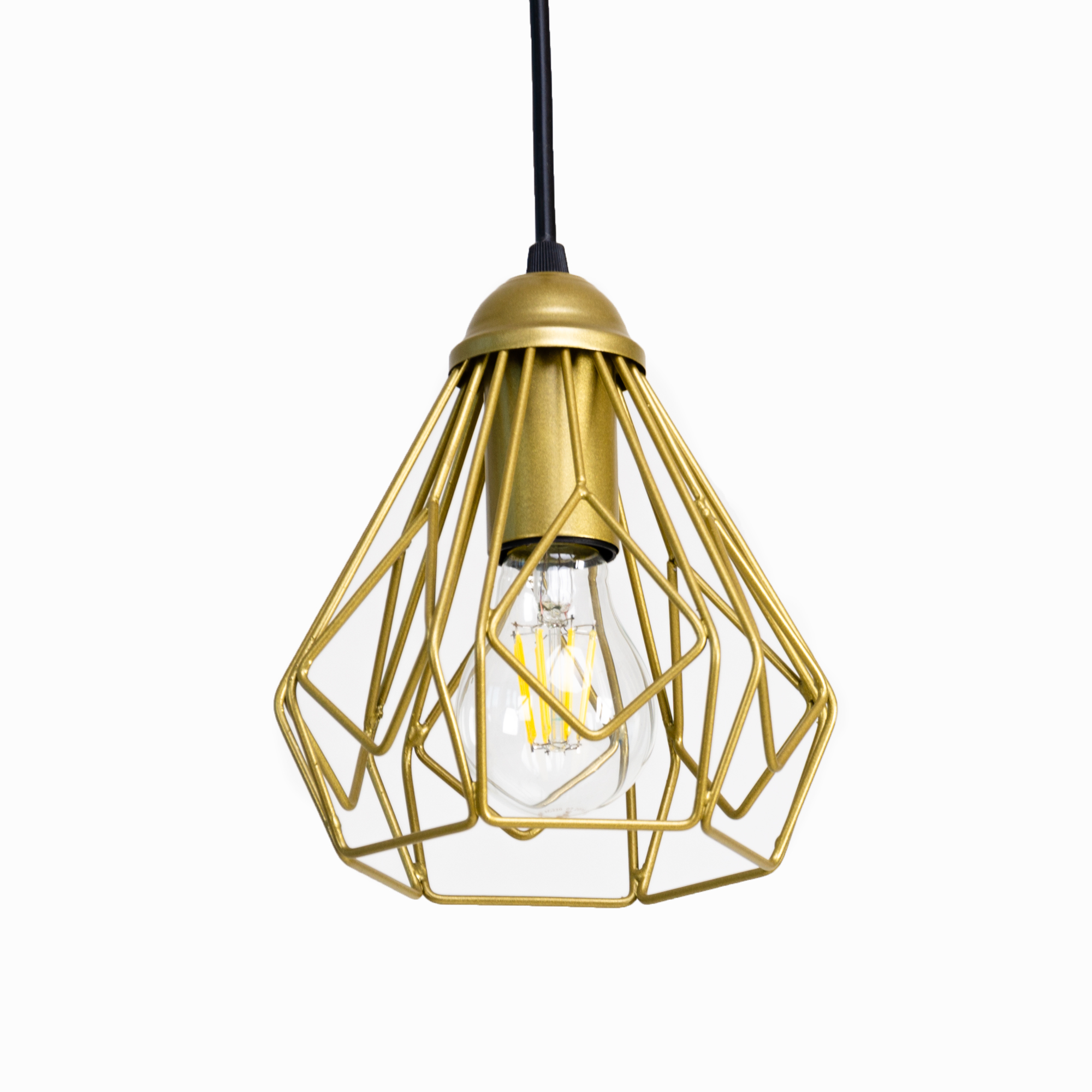 

Потолочный подвесной светильник Atma Light серии Bevel P165 Gold