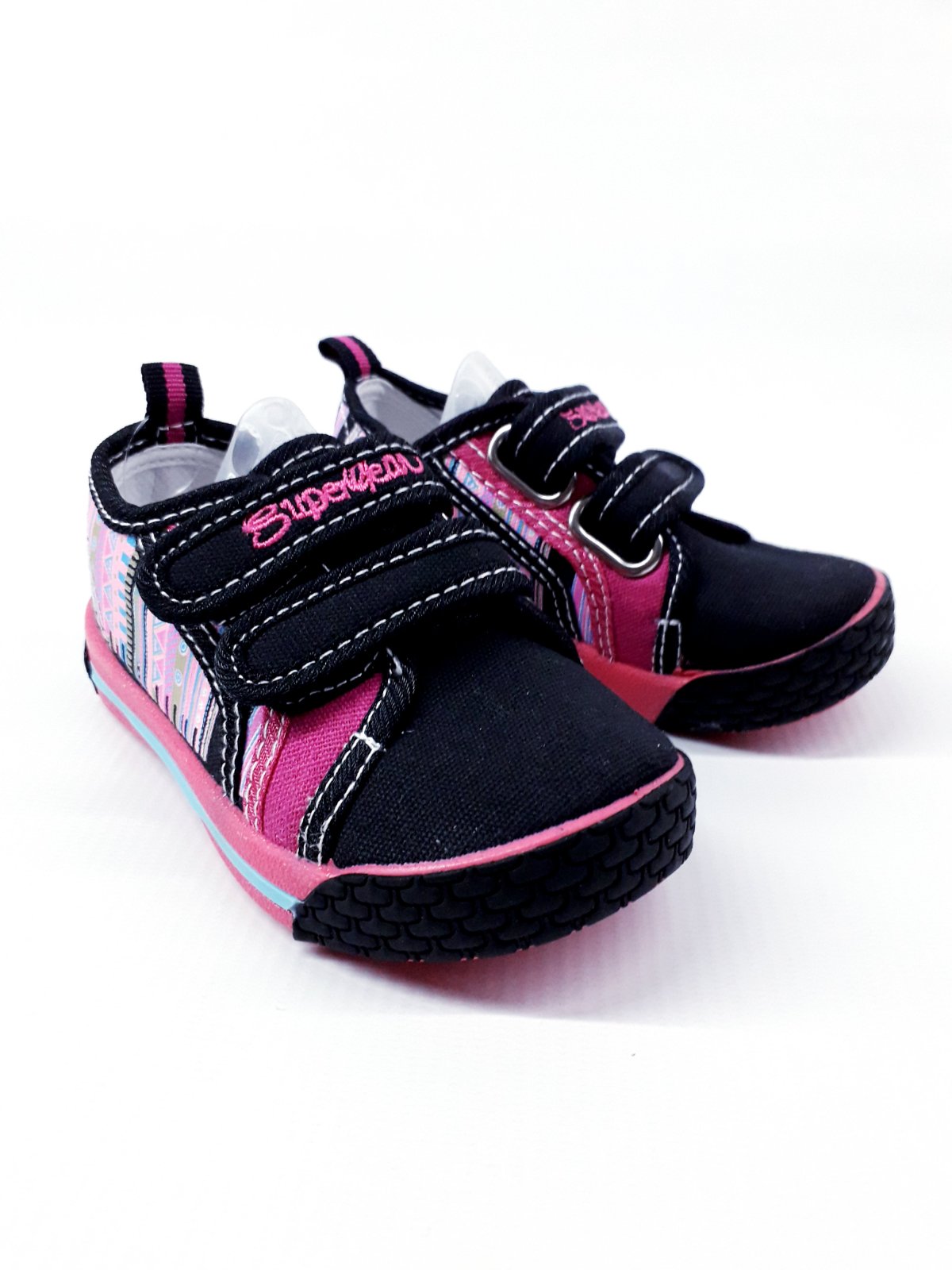 

Кеды Super gear A9843 23(р) 14см черный с розовым