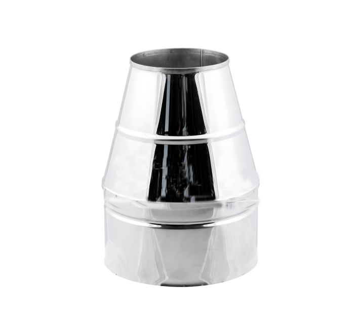 

Дымоходный конус двустенный Stalar Sauna (Eco thermo AISI 201) нерж/оц - диаметр Ø120/220, толщина 0,8 мм