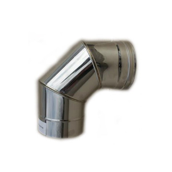 

Дымоходное колено одностенное 90° (Premium mono AISI 321) - диаметр Ø200, толщина 1 мм