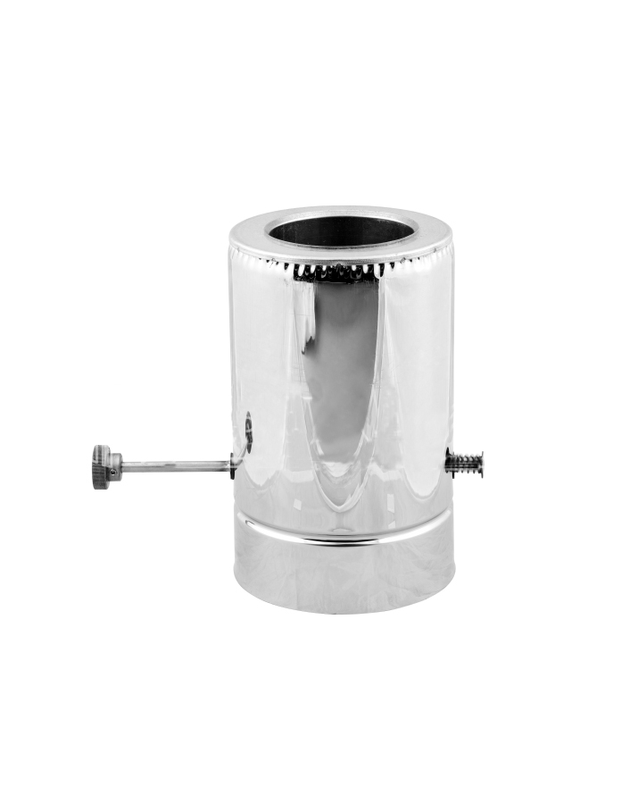 

Дымоходная кагла двустенная Stalar (Standart thermo AISI 304) нерж/нерж - диаметр Ø200/260, толщина 1 мм