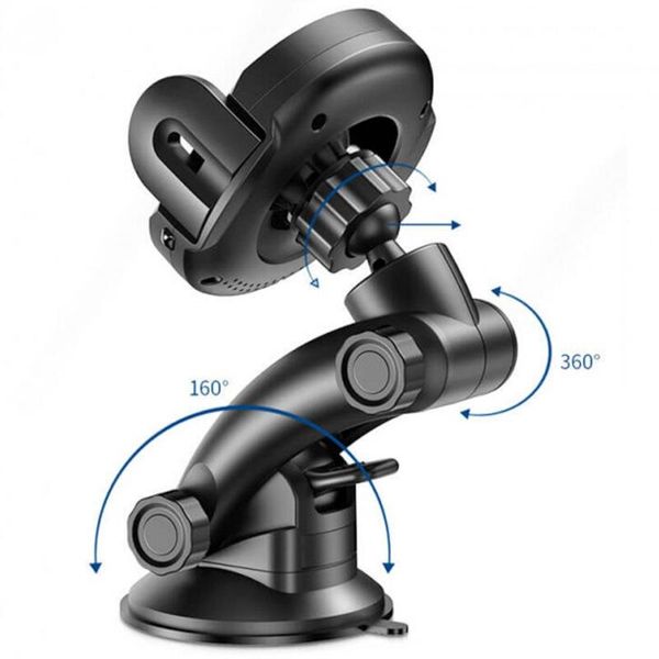 

Холдер Usams US-CD94 Black + Wireless Charger