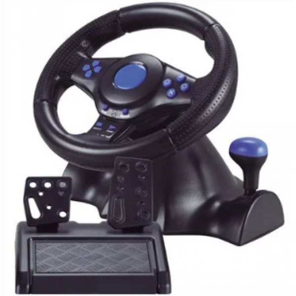 

Игровой руль с педалями 3в1 Terios Vibration Steering wheel (S-00720)