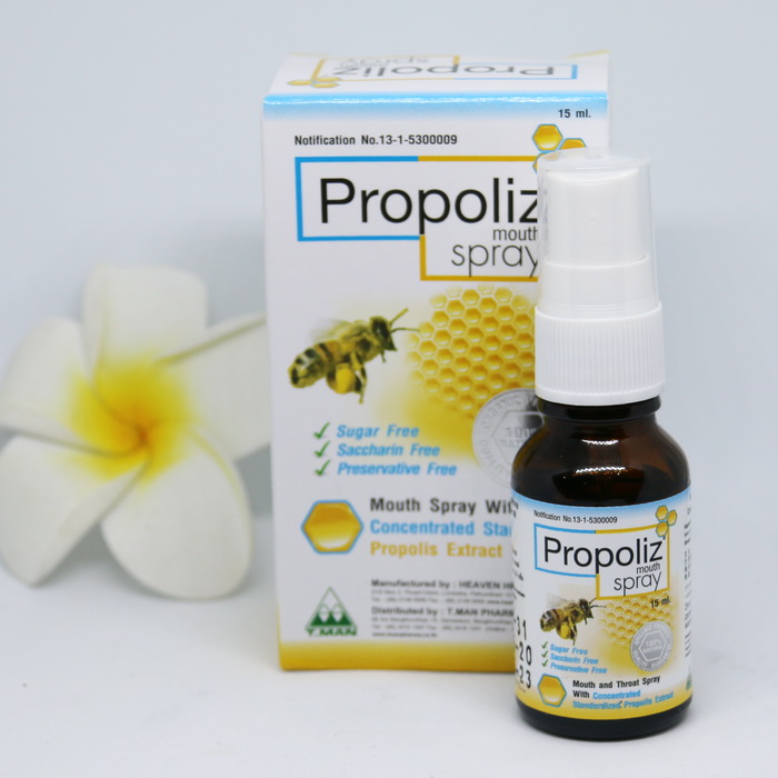 

Тайский спрей для лечения горла T.Man Propoliz Mouth Spray 15 мл