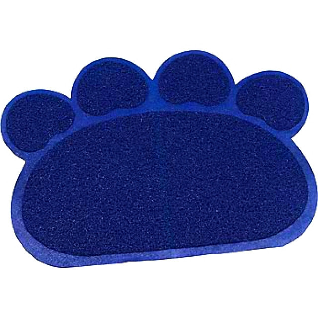 

Коврик для питомца Paw Print Litter Mat Синий