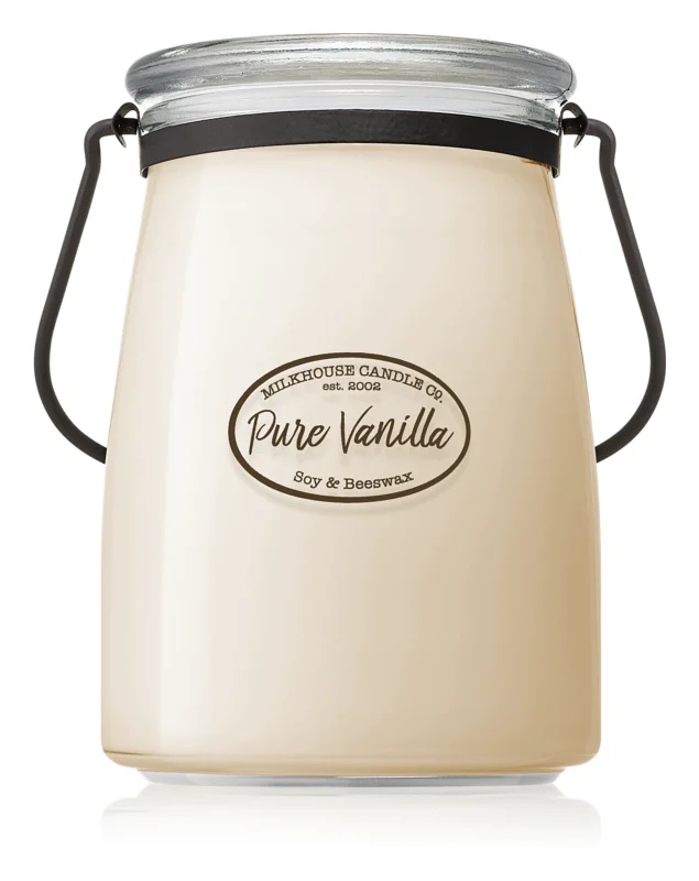 

Milkhouse Candle Co. Creamery Pure Vanilla ароматизована свічка 624 гр Butter Jar
