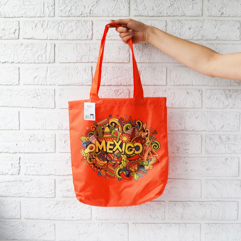 

Сумка шоппер 4Profi "Mexico" оксфорд оранжевая 37394
