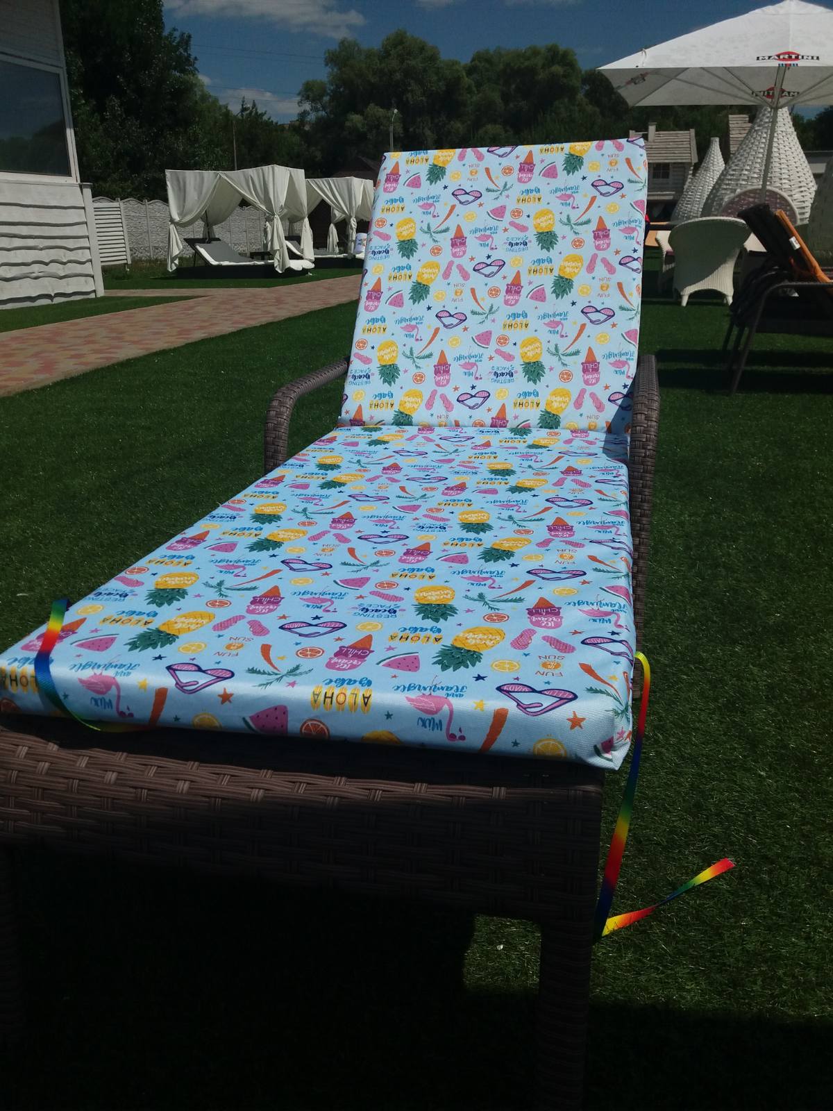 

Матрас Stiushalounge Оксфорд Літній принт Блакитний 600 dpu 190*60*5
