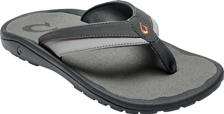 

Мужские вьетнамки, сланцы OluKai Ohana Koa Flip Flop Dark Shadow/Molten Orange Synthetic 42