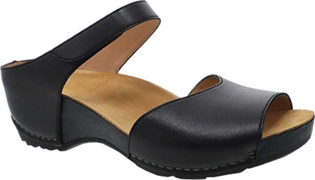 

Женские босоножки Dansko Tracy Wedge Slide Black Burnished Calfskin 42