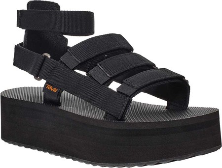 

Женские босоножки Teva Flatform Mevia Gladiator Sandal Black Textile/Leather 40