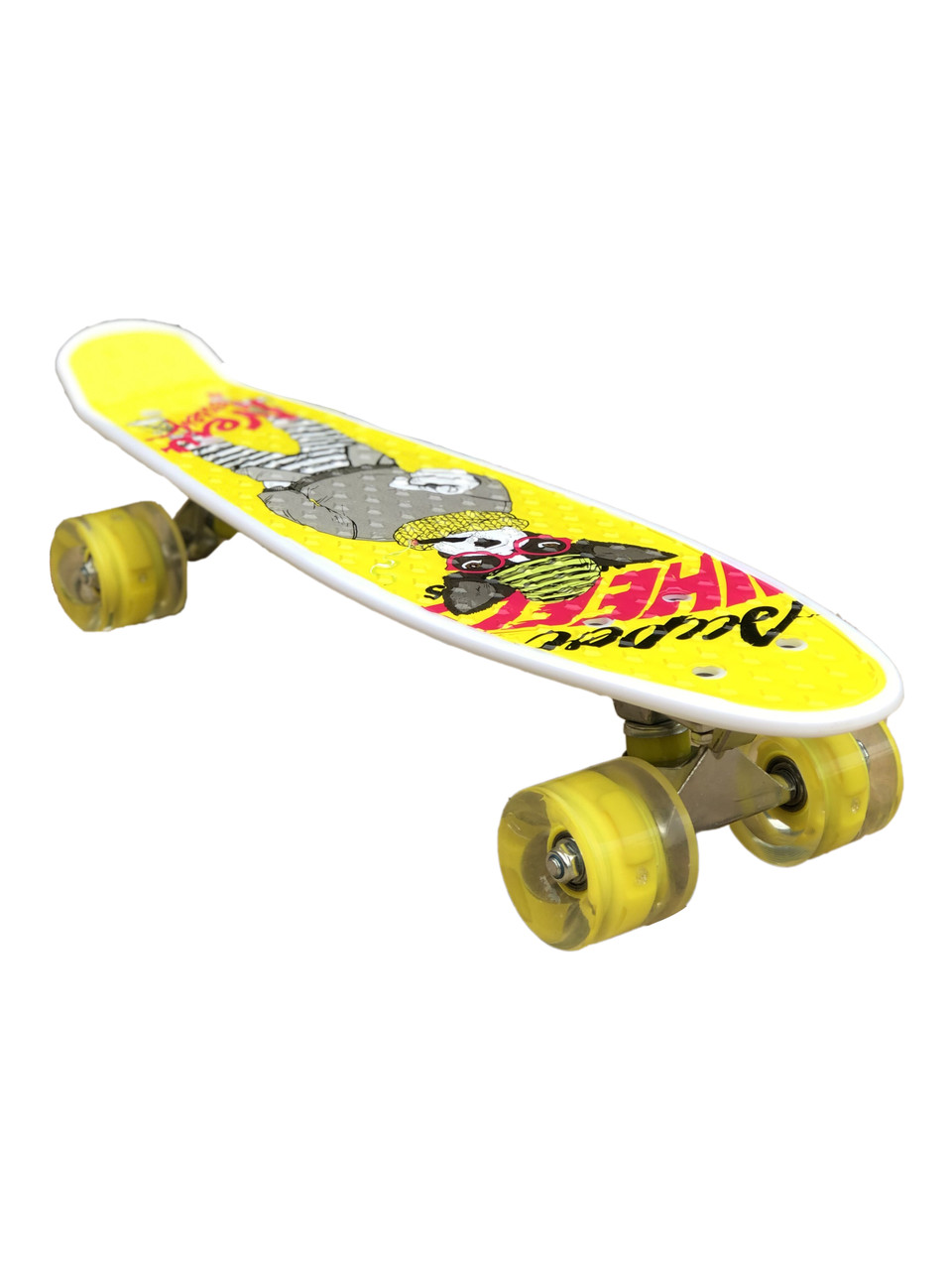 

Скейт Пенни Борд Penny My Go Board 040 со светящимися колесами Yellow