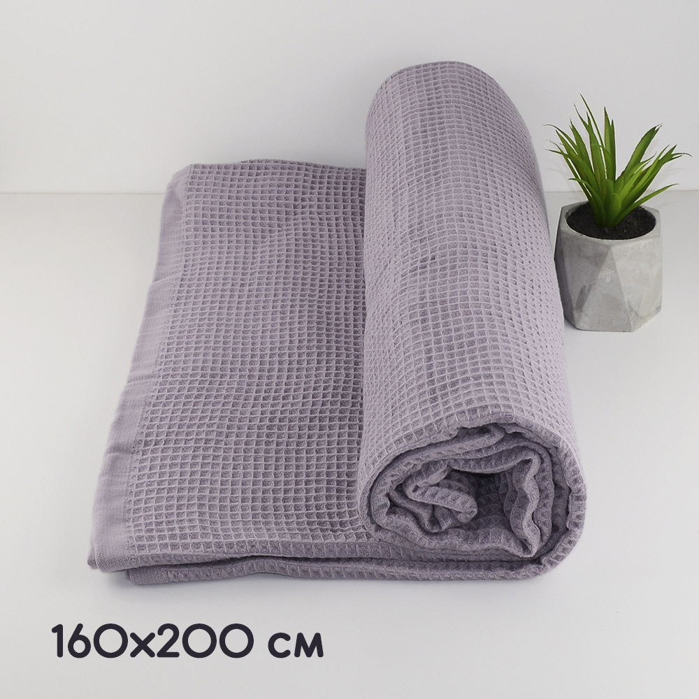

Простынь-покрывало вафельная GM TEXTILE 160х200см 280г/м2 (Какао)