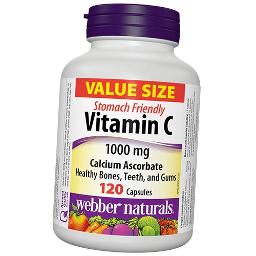 

Аскорбат Кальция, Витамин С, Vitamin C Calcium Ascorbate 1000 Stomach Friendly, Webber Naturals 120капс (36485026)
