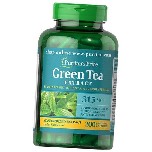 

Экстракт зеленого чая, Green Tea Standardized Extract 315, Puritan's Pride 200капс (71367046)