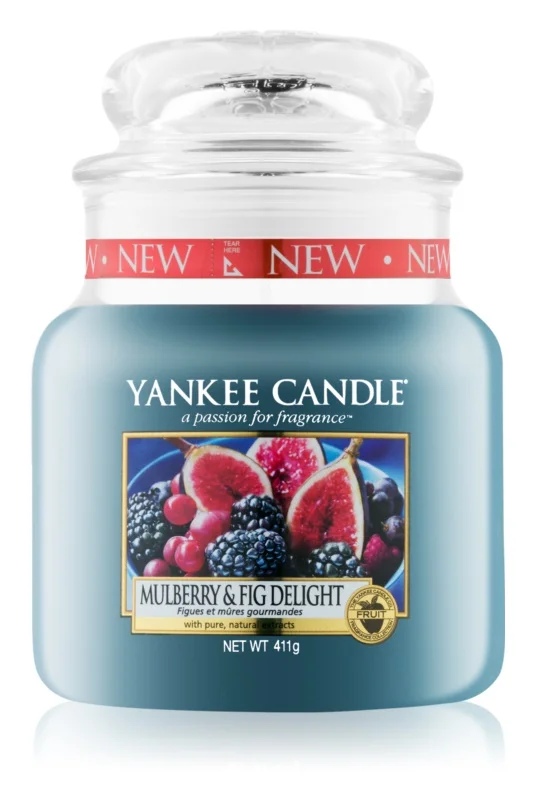 

Yankee Candle Mulberry Fig ароматизована свічка 411 гр Classic середня