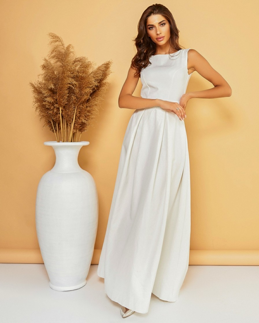 

Белое нарядное платье Militon S/M белый 43448450