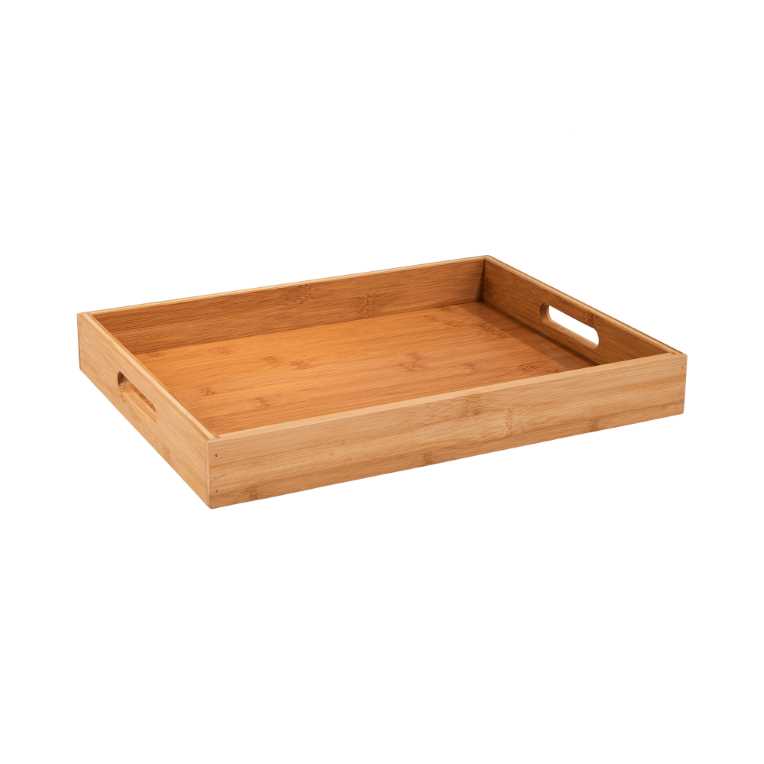 

Поднос с ручками BAMBOO Бежевый 40х30х4.5 см 10216043