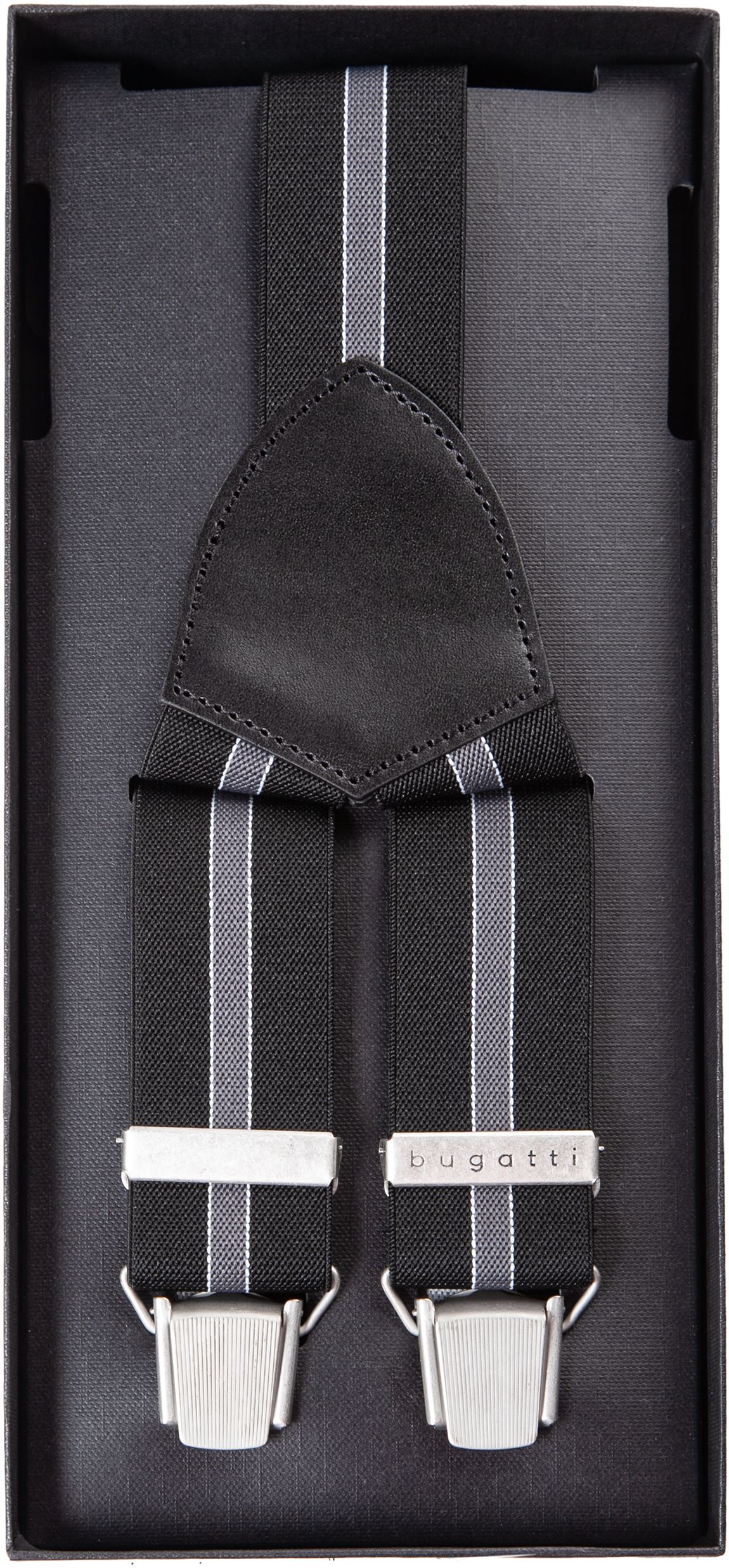 

Мужские подтяжки Bugatti One Size Черно-серый 6730-05