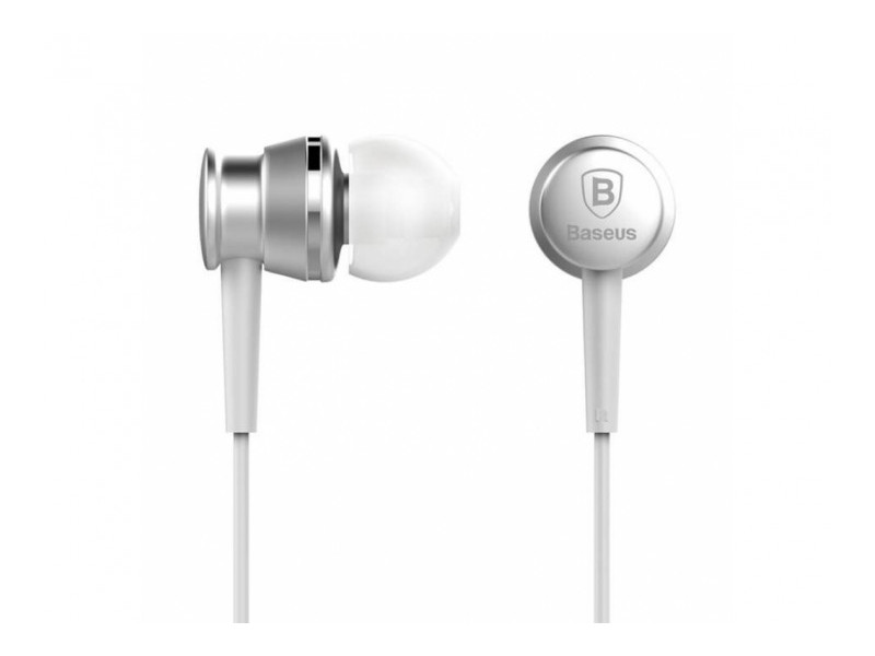 

Наушники BASEUS Lark Series Wired Earphones EL-01 White-silver